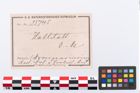 Etikett zu Bronzemelonenarmreif (NHMW-PRAE-035745)
